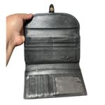 Etienne Aigner  Black Leather Wallet Clutch Buckle Snap‎ Closure Photo 2