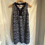 Tommy Bahama Zebra Lace Up Spa Cover Up Dress Sz XXS Vacation Swim Beach Blue Photo 1