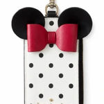 Disney Kate Spade Minnie Mouse Clip-on Card Holder, Wallet, Polka Dots, Red Bow Photo 0