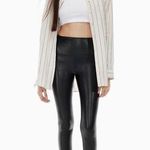 Wilfred Free Daria High Waisted Vegan Leather leggings Aritzia Size Small Photo 0