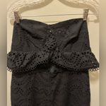 Topshop Black Broderie Anglaise Jumpsuit Sz 12 Photo 4