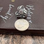 Vintage Silver Tone Knot Clip Photo 3