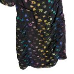 Shoshanna Ronnie Starry Night Black Rainbow Metallic Star One Shoulder Dress 6 Photo 7