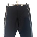 J.Crew Black GiGi Pant Faux Leather Side Panel Ponte Pants Women Sz 4 Photo 2