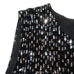 Sézane NWT Sezane Vani Jumpsuit in Noir Black Sequin Back Cutout One-Piece 44 / US 12 Photo 2