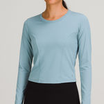Lululemon Long Sleeve Top in Light Blue Photo 0