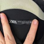 ZARA Fitted Shirt Dress Black with black and gold buttons Size XS Photo 10