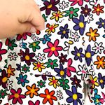 Vans  Daisy Stacked Colorful Retro Short Sleeve Button Down Top Size Small Photo 4