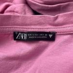 ZARA Pink Knotted Top Photo 4
