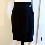 Max Mara  Italian Wrap Skirt Triacetate Blend Button Detail Workwear Evening~6🧡 Photo 1