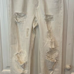 Bridge by GLY  White Distress Mom Jeans Size 25 Photo 0