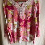 Alfred Dunner Pink Embellished Blouse with Bib Collar Size XL Photo 1