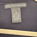 Grace Elements  Black Zippered Women's Cardigan Sweater - Medium Photo 1