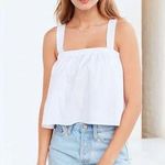 Kimchi Blue Puffy White Tank Top Photo 0