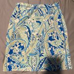 J. McLaughlin  Paisley Floral Print Skirt M Coastal Cowgirl Whimsical Preppy Photo 6