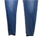 AG Adriano Goldschmied Adriano Goldschmied AG Women's 28R Blue The Stevie Slim Straight Raw Hem Jeans # Photo 3
