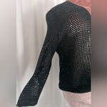 Jones New York Signature Front Collarless Long Sleeve Cardigan Sequin (649) Photo 4