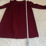Gerard Darel  Lace Detail Shift‎ Dress Burgundy Size 40 (US 8) Photo 9
