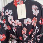 NWT Floral Wide Sleeve Tie Dress Multi Size 18 Photo 3