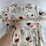 Old Navy L Large Printed Waisted Swing Dress Long Sleeve Woven Cottagecore Boho Photo 10