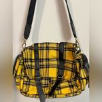 Yellow Y2K Plaid Print Crossbody / Adjustable Strap Bag Photo 3
