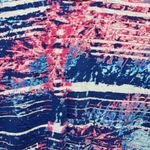 Chico's Chico’s Navy Pink White & Teal Splashed Color Short Sleeve Cotton Tee Sz 1/M Photo 7