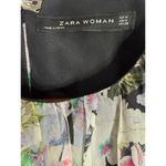 ZARA  Sleeveless Chiffon Floral High Low A-Line Maxi Sundress Dress M Grey Pink Photo 5