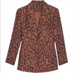 Danielle Bernstein WeWoreWhat x ‎ Brown Snake Print Blazer Size 00 Photo 1