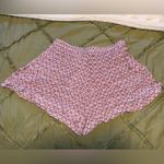 Olivaceous  Red and White Patterned Skorts Photo 2