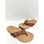Jack Rogers Sandals Womens Size 5.5 Brown Leather Thelma Flip Flop Photo 3
