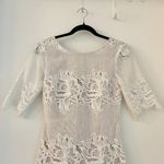 Lulus Sweet Messages White Embroidered Lace Half Sleeve Mini Dress Size S Photo 4