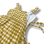 NWT Gilli Mustard Plaid Midi Dress Photo 4