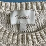 Cleobella Daniella Macrame Ivory Long Sleeve Mini Sweater Dress Photo 6