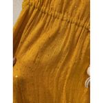 Sundress Anoushka Strapless Dress Womens XS/S Yellow Sequin Tassel Smocked Beach Photo 3