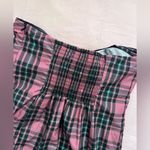 Kimchi Blue  pink and green plaid Emmery Bow Strapless Mini Dress Photo 3
