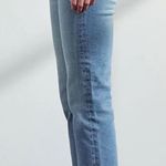 Muse Looks Distressed Mid Rise Slim Flared Classic Fit Mom light wash Jeans Blue Size undefined Photo 2