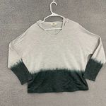 YA Los Angeles Ya Las Angles Women M Gray Green Dip Dye Pullover Casual Hoodie Photo 0