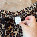 Leopard Print fleece sleep Pants medium Brown Photo 2