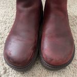 Birkenstock Stalon Burgundy Nubuck Leather Ankle Boots Photo 3
