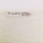 Rolla Coster  Cream Short Sleeve Top with Crochet Hem | Size S Photo 2