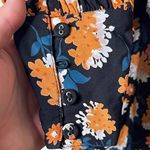 ByTimo Vintage Drape V Neck Dress Poppyfield Floral Black Womens XS Photo 8