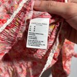 American Eagle  Floral Smocked Long Sleeve Blouse‎ Tie Front Womens M Coquette Photo 4