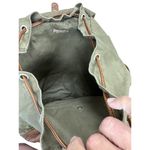 Cape Juby Womens Green Denim & Faux Leather Backpack 14x16 SKU 7057 Photo 10