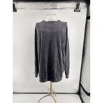 Athleta pullover women’s sweatshirt black gray size small Tall tencel blend Photo 3