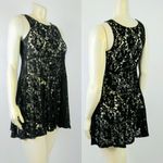 Free People Women’s Small Petite Black See Through Swim Suit Cover Up Photo 5