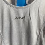 NWOT ZOOT RUN Silver Stand Heather & Pacific Singlet Tank Top Gray Size XS Photo 5