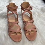 Balenciaga Pink Suede and Leather Gladiator Sandals Photo 2