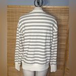 Maurice's Maurice’s Striped Henley Pullover cream black striped long sleeve top shirt S Photo 3