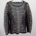 Nic+Zoe  Women Medium Long‎ Sleeve Brown And Cream Pullover Photo 0