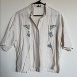 Vintage Women's Cream Embroidered Midi Skirt Size undefined Photo 0